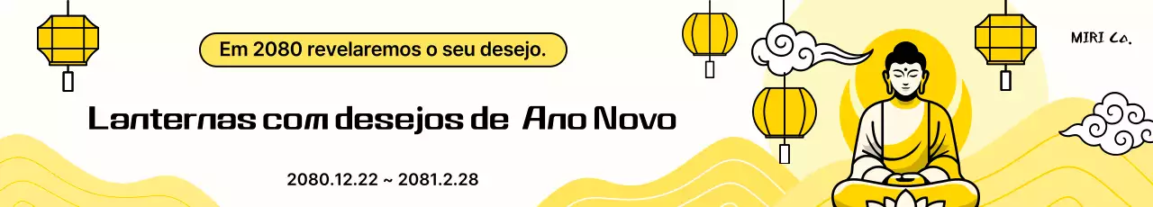 Evento tradicional de Ano Novo amarelo