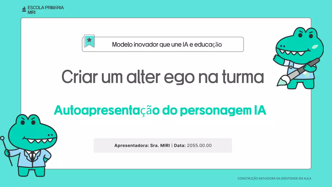 Materiais de treinamento de IA generativa fofos em azul celeste