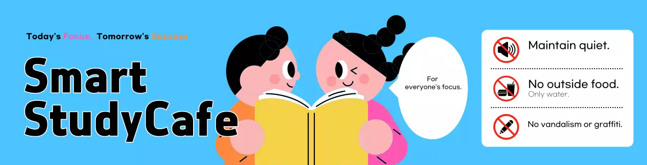 Sky Blue Cute Study Guide