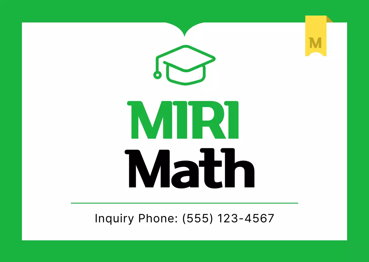 Green Simple Educational Materials Promotion