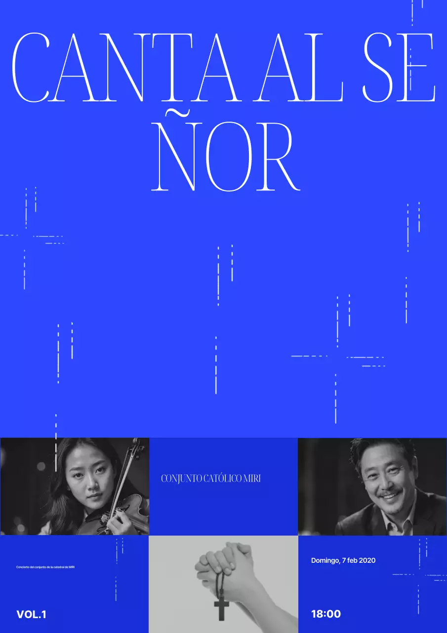 Evento de concierto de música moderna azul