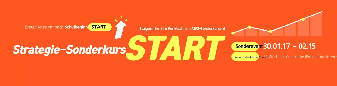 Orange hervorgehobene Stellenausschreibung für Auszubildende