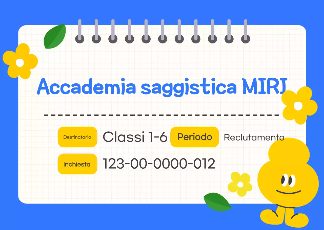 Reclutamento presso la Blue Baby Academy