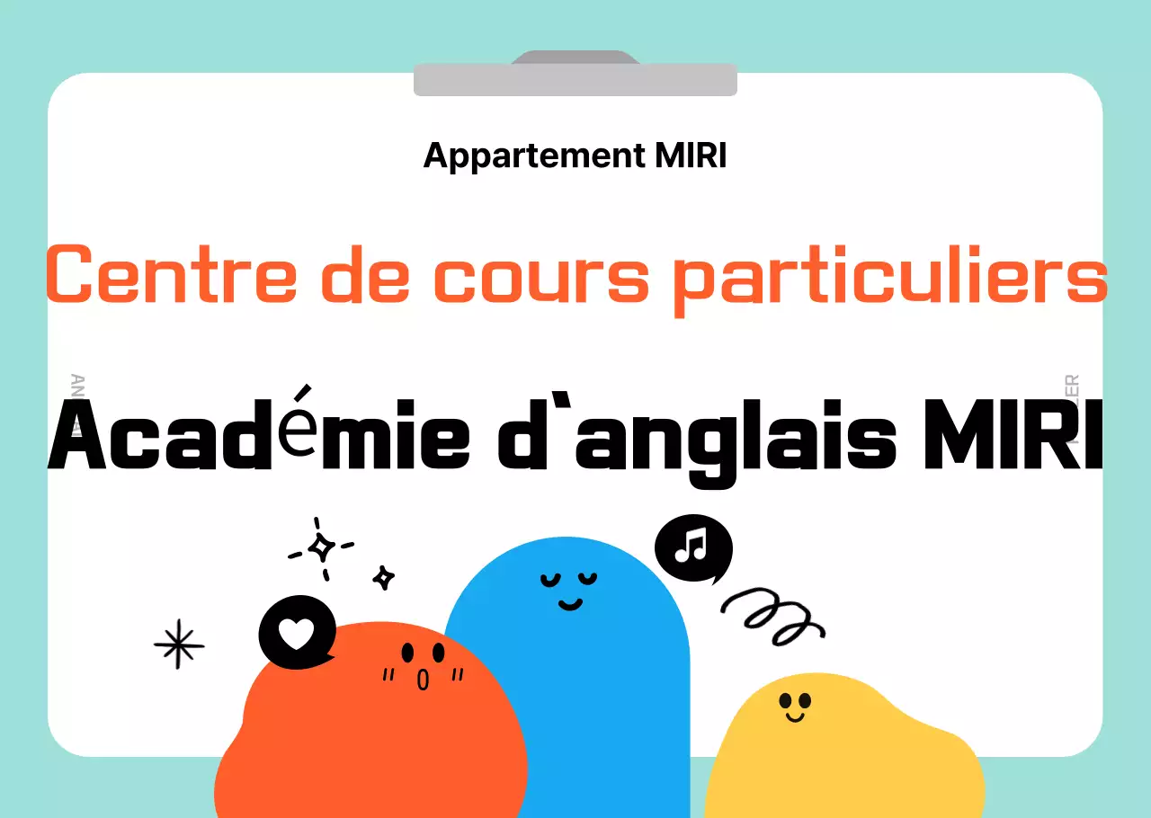Promotion de l'Académie d'anglais Mint Baby