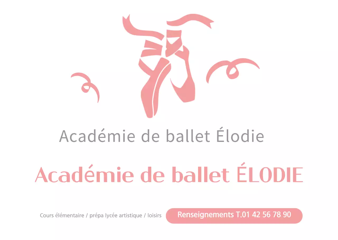 Recrutement de ballets simples roses