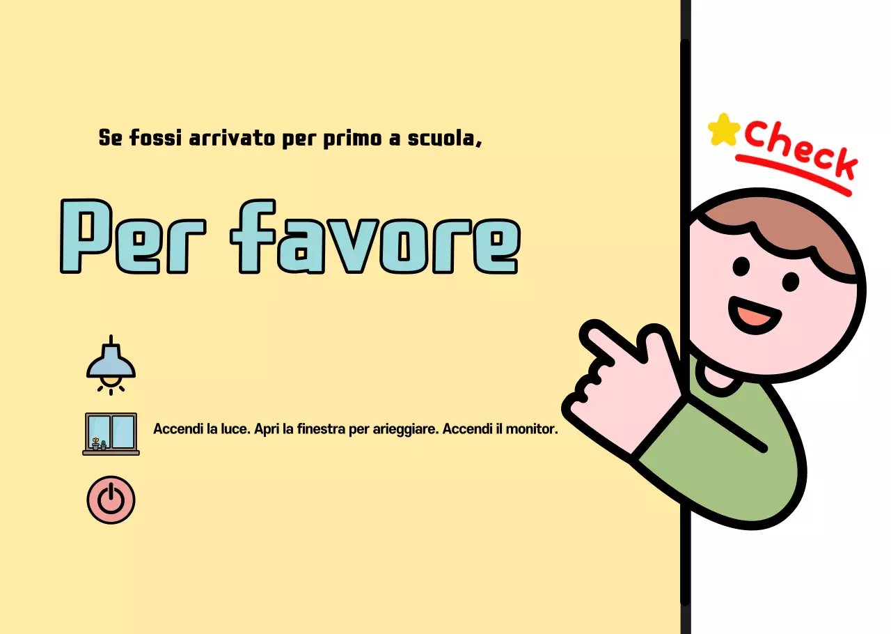 Guida scolastica carina gialla