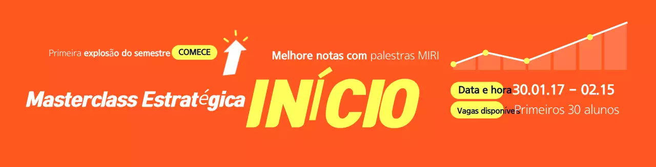Anúncio de recrutamento de estagiários destacado em laranja