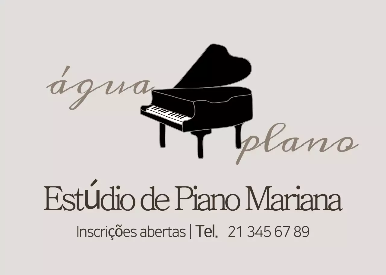 Recrutamento de música simples bege