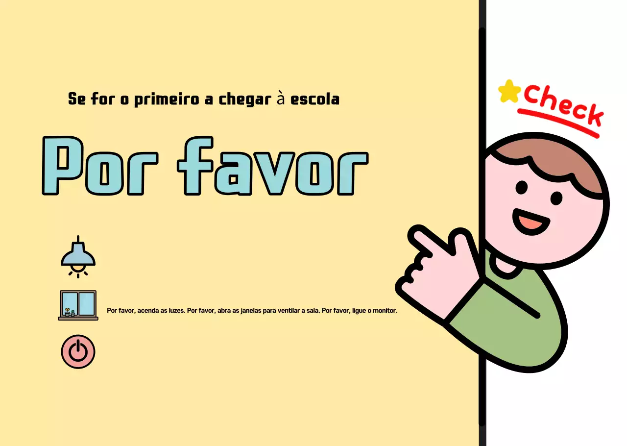 Guia Escolar Amarelo e Fofo
