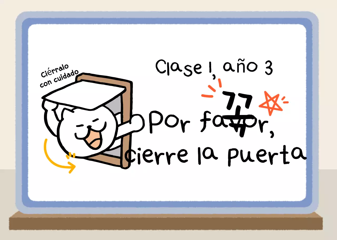 Guía escolar linda blanca