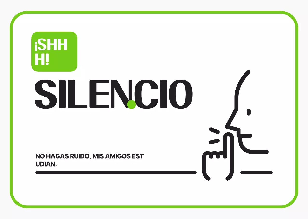 Guía sencilla y silenciosa verde