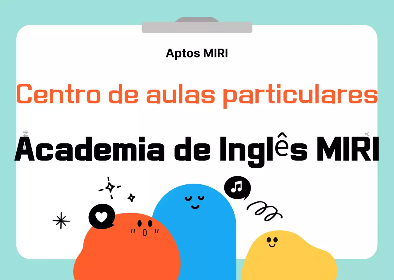 Promoção da Academia de Inglês Mint Baby