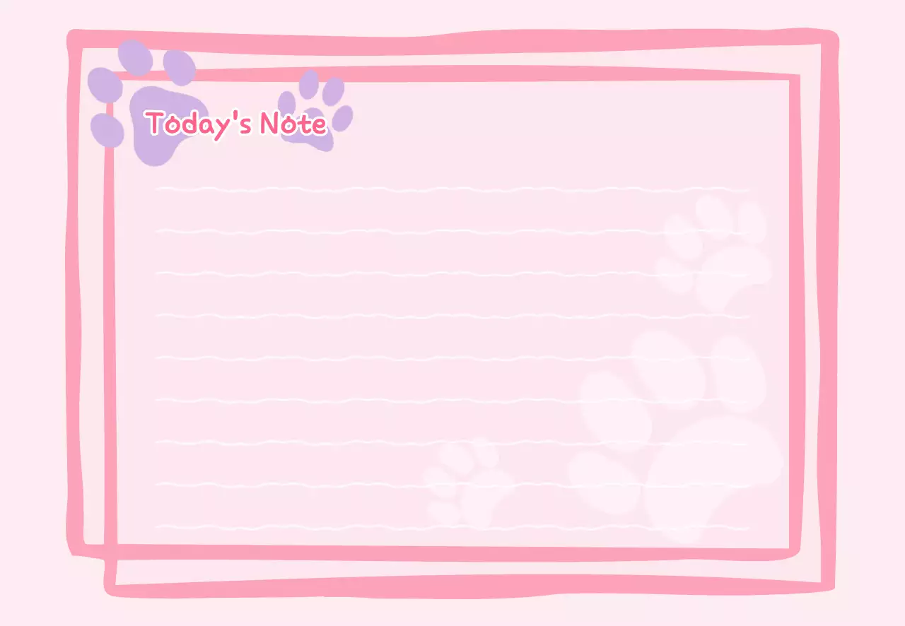 핑크 아기자기한 심플 문구