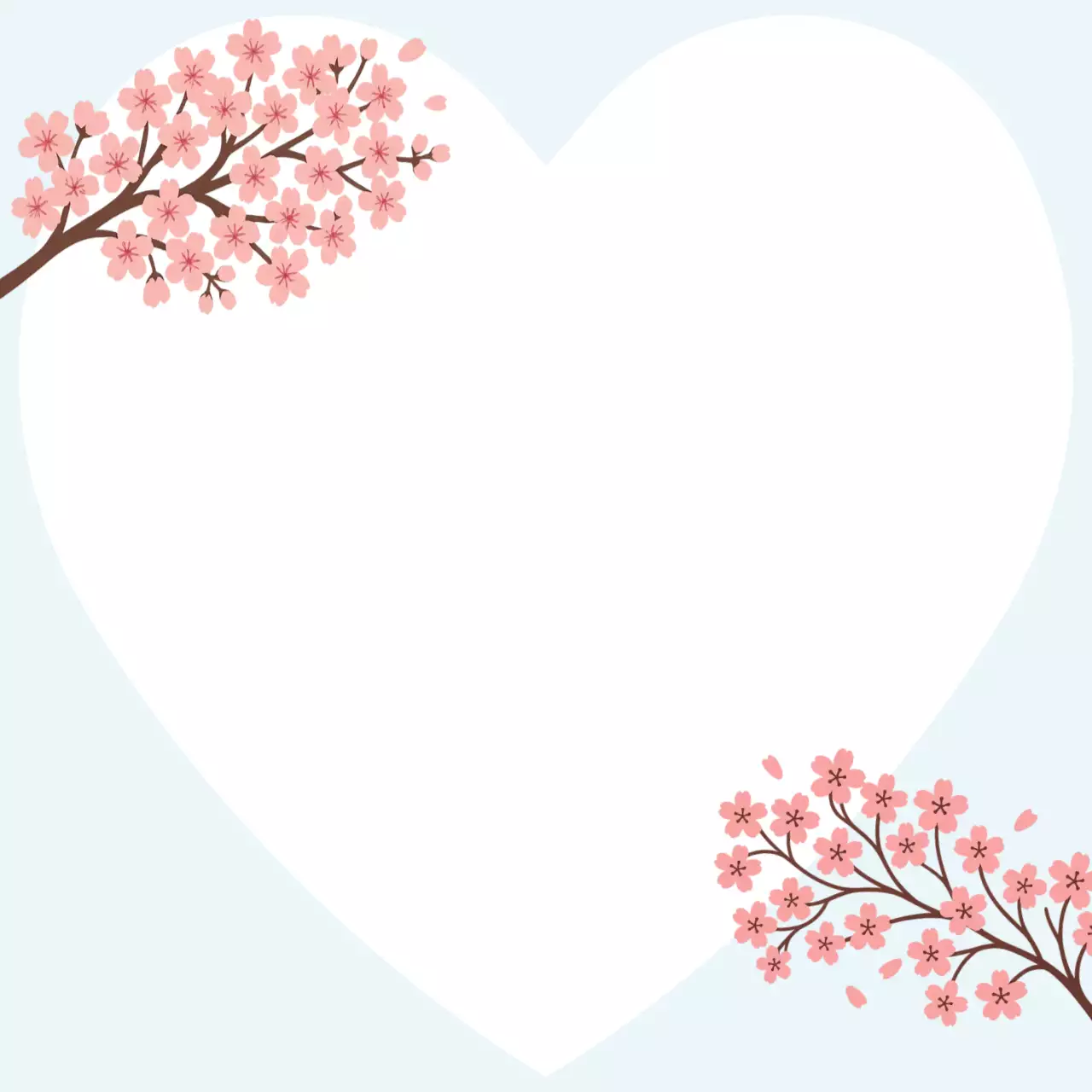 하늘색 심플 봄 노트