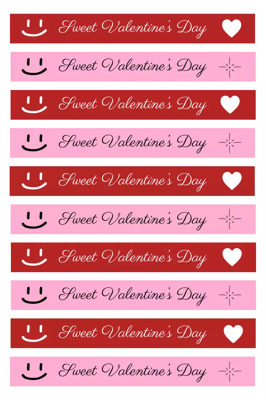 핑크 아기자기한 발렌타인데이 굿즈