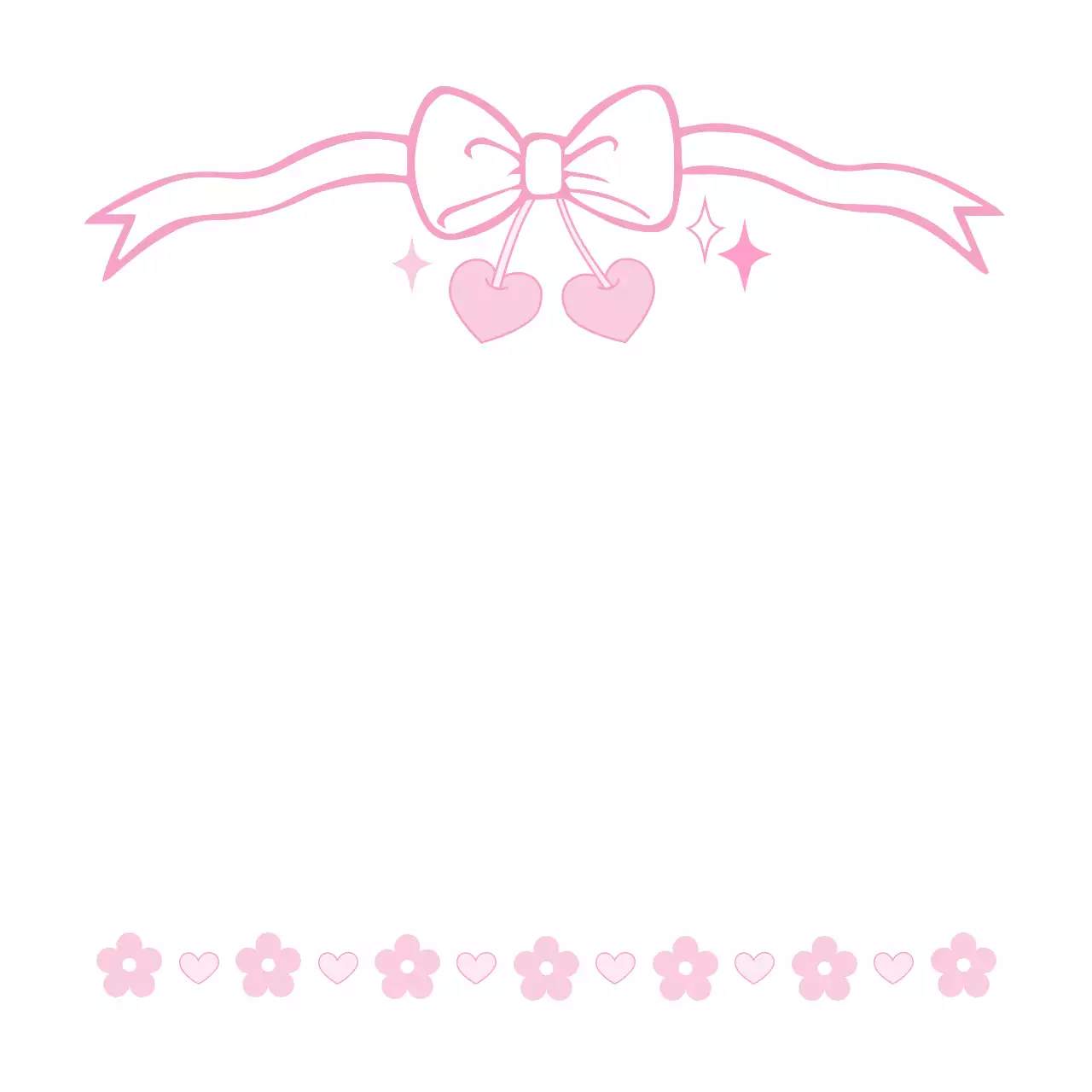 핑크 아기자기한 다꾸 스티커