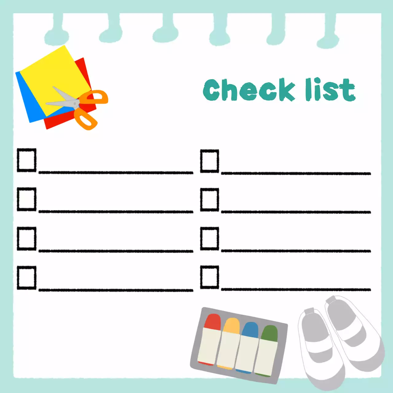 민트 심플 생활 노트