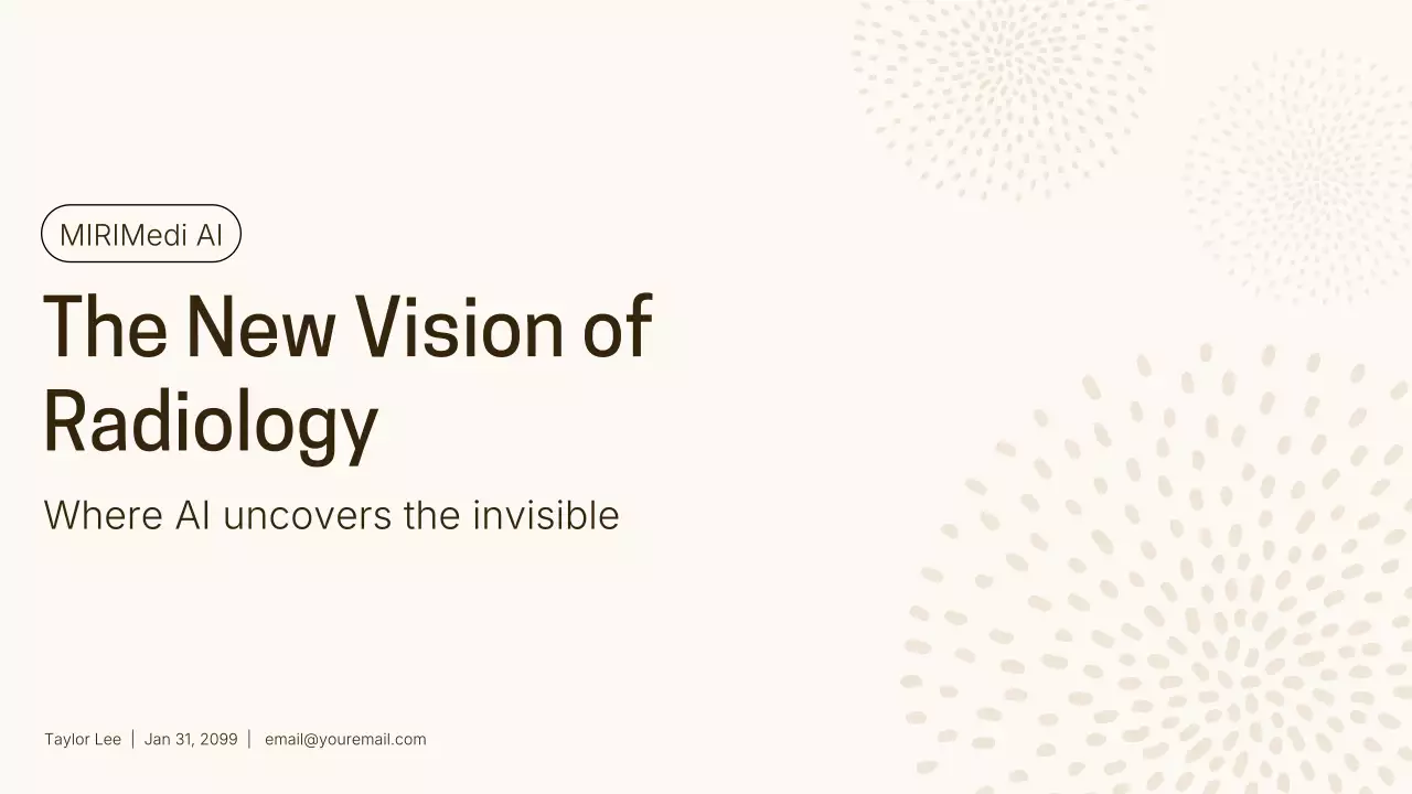 Bản trình bày AI hiện đại màu be