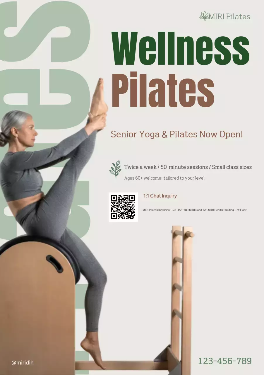 Promosi Pilates Bersih Warna Krem