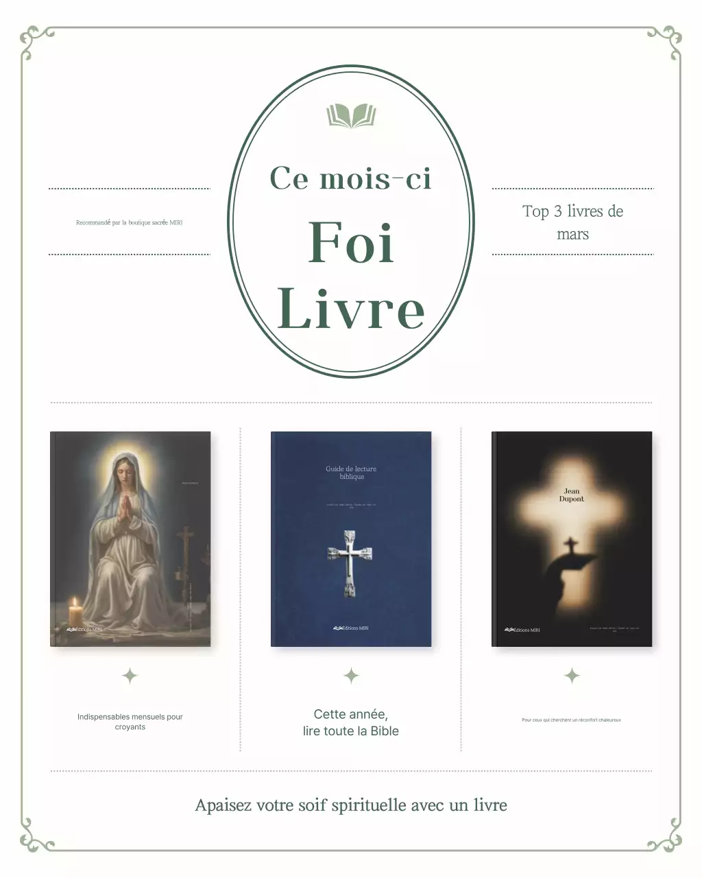 Livres classiques de foi verts recommandés