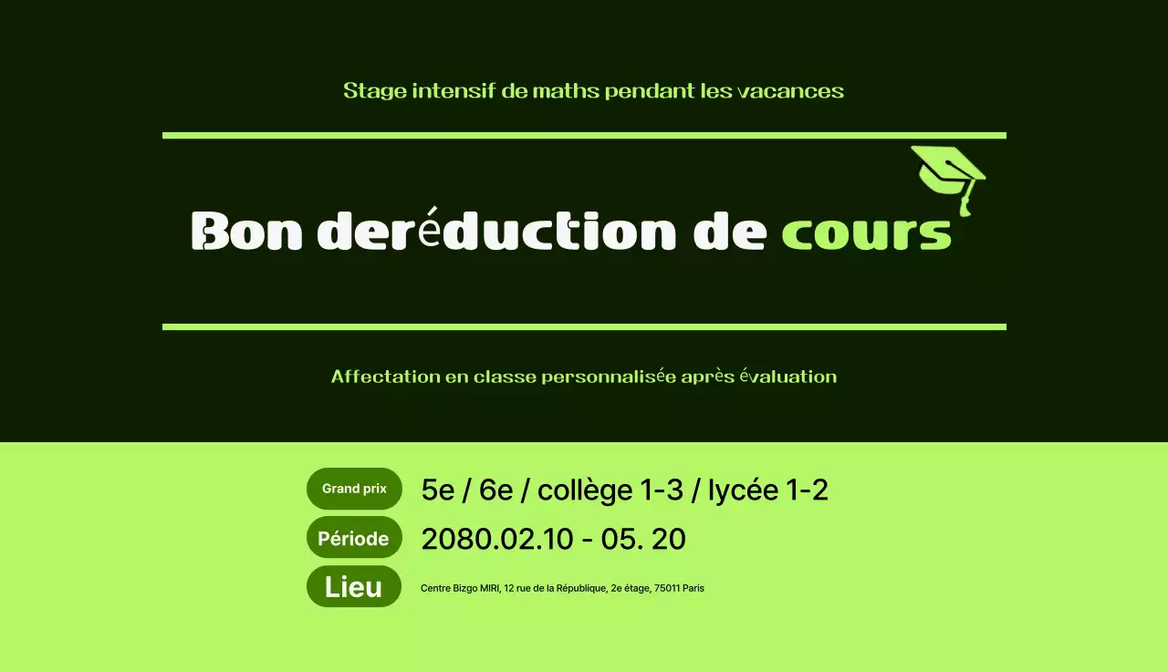 Réduction pour le recrutement de stagiaires en nettoyage écologique