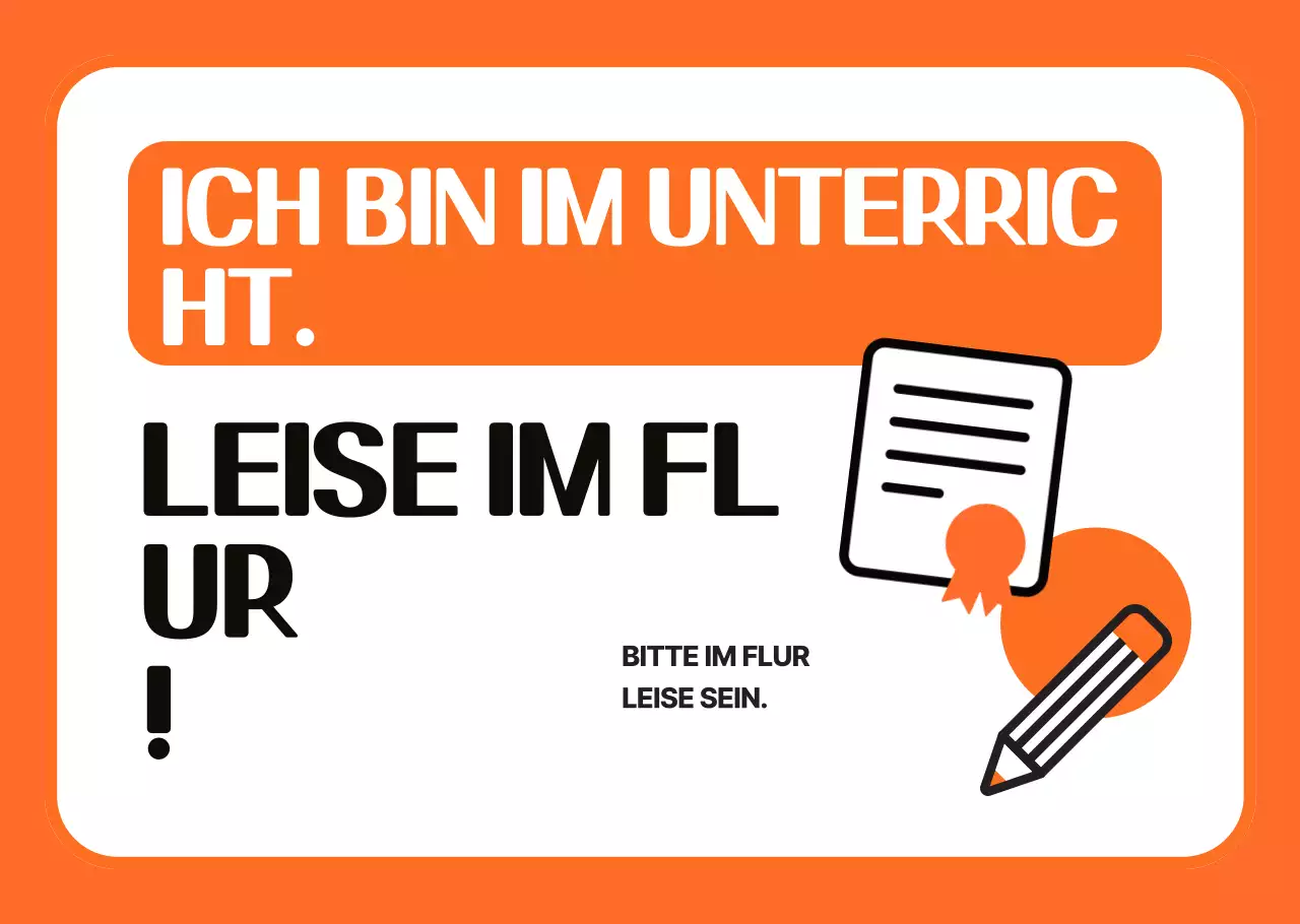 Orange Simple Education Guide