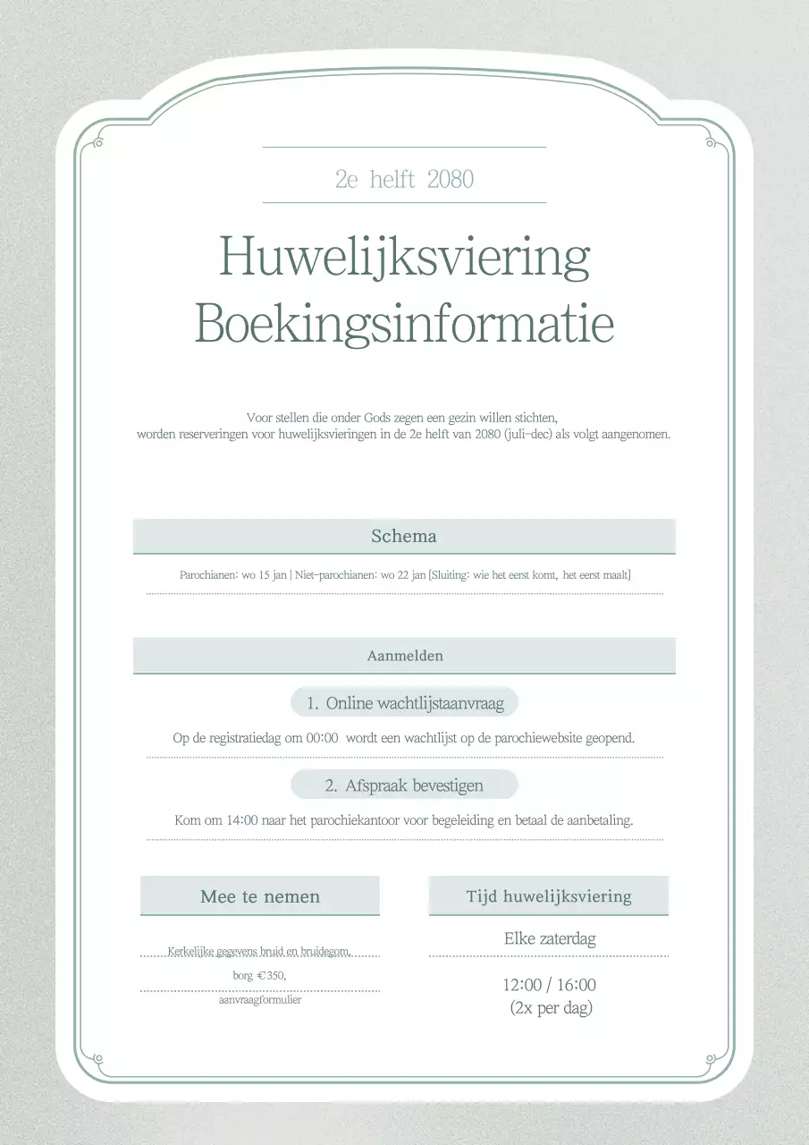 Mint Classic Kerkdienstgids