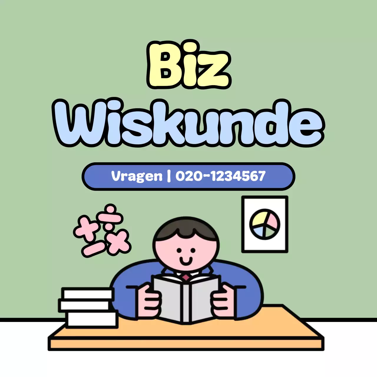 Eenvoudige educatieve advertentie van Mint