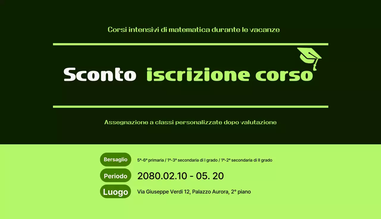 Sconto per il reclutamento di tirocinanti Green Clean