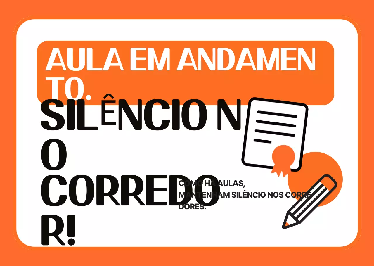 Guia de Educação Simples Laranja