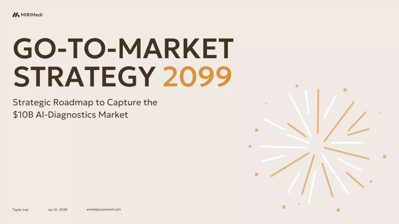 Presentasi Perencanaan Strategi GTM Minimalis Warna Krem