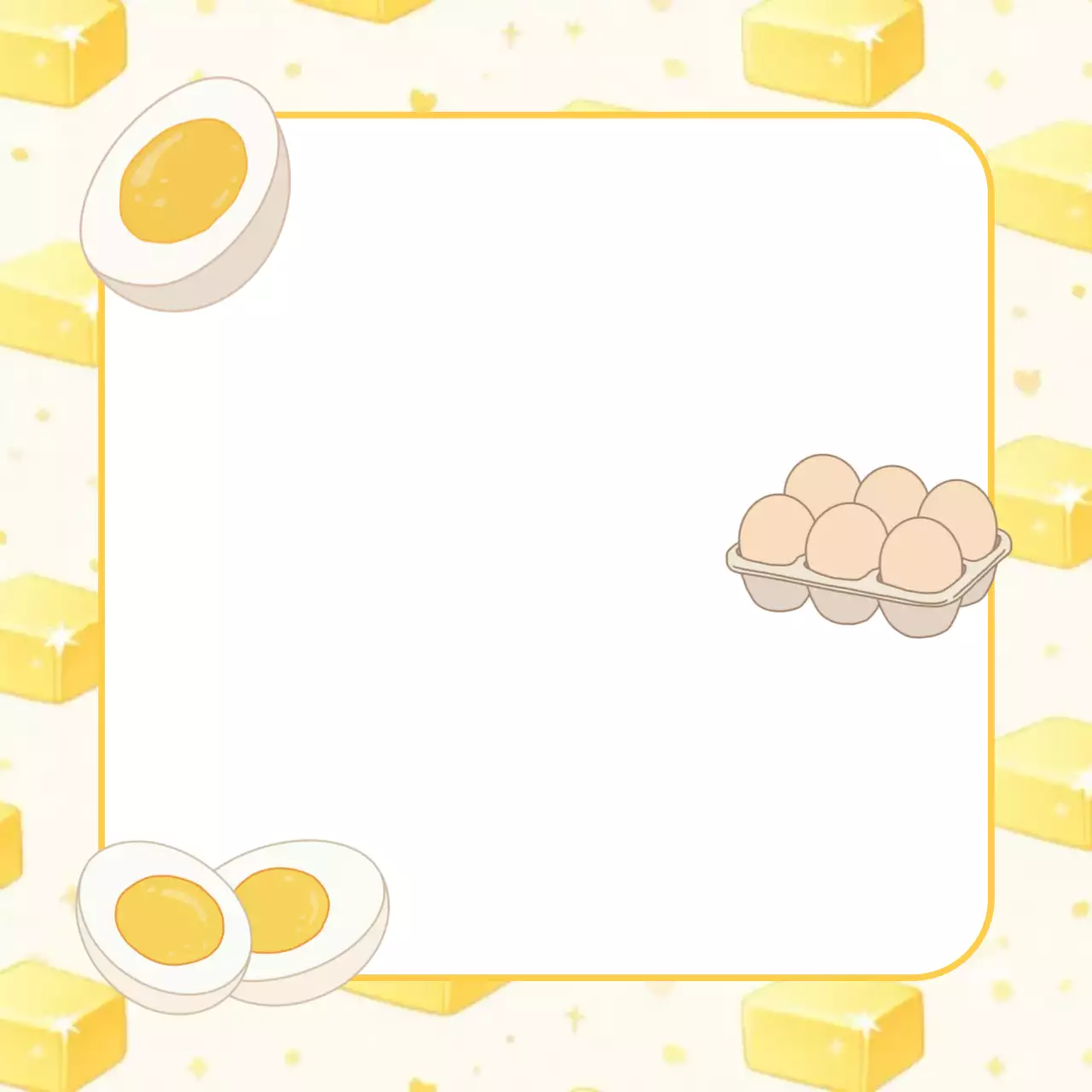 노랑 심플 음식 메모지