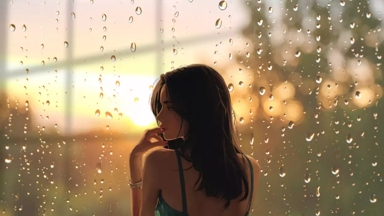 주황 세련 감성 사진첩