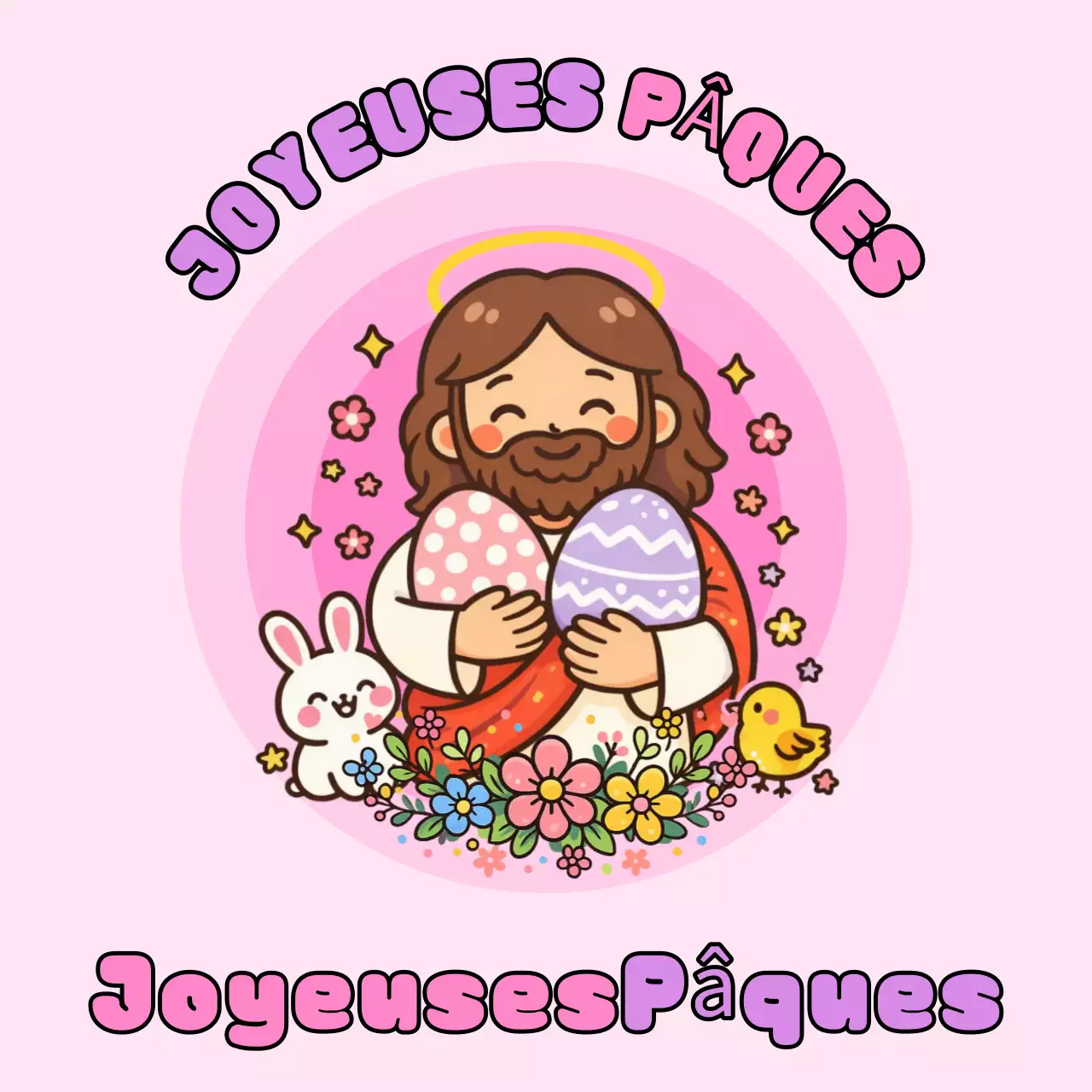 Festival de Pâques des bébés roses