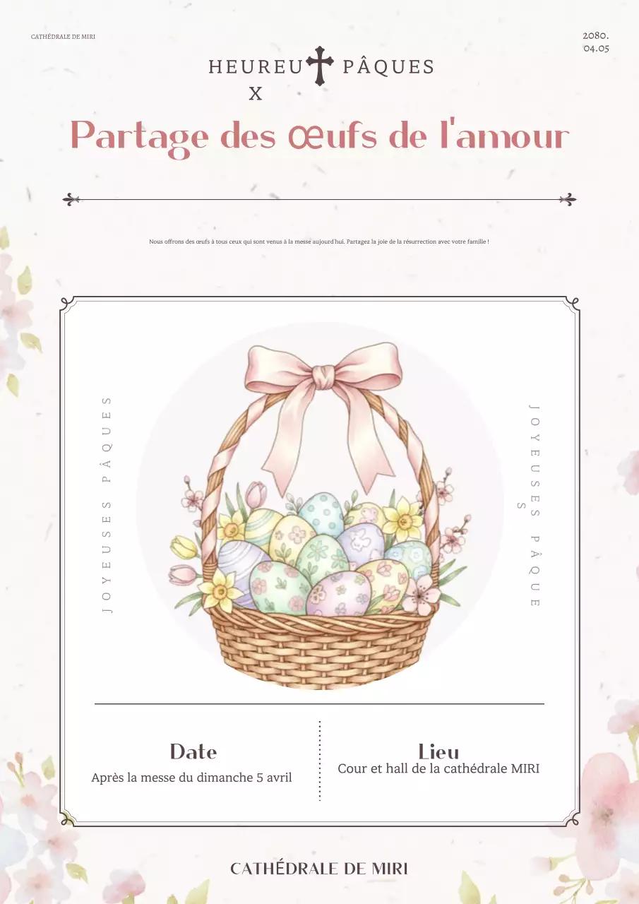 Concours d'œufs de Pâques Pink Neat