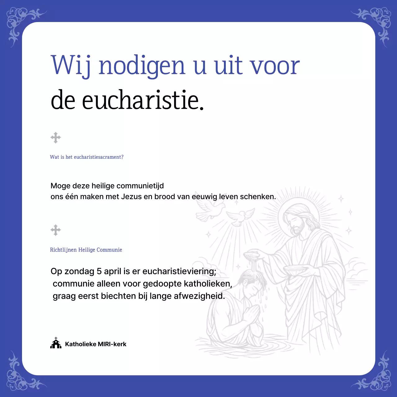 Blauwe Klassieke Eucharistiegids