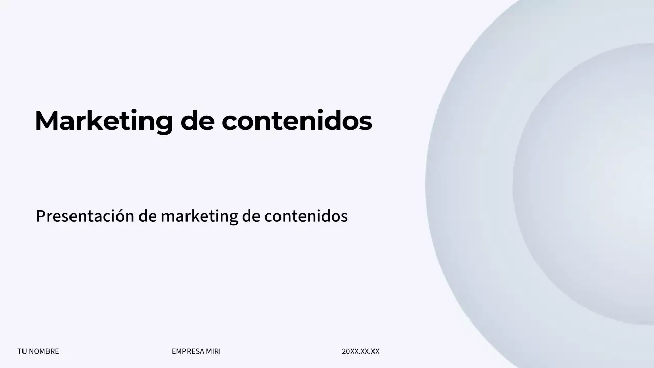 Presentación de marketing moderno gris