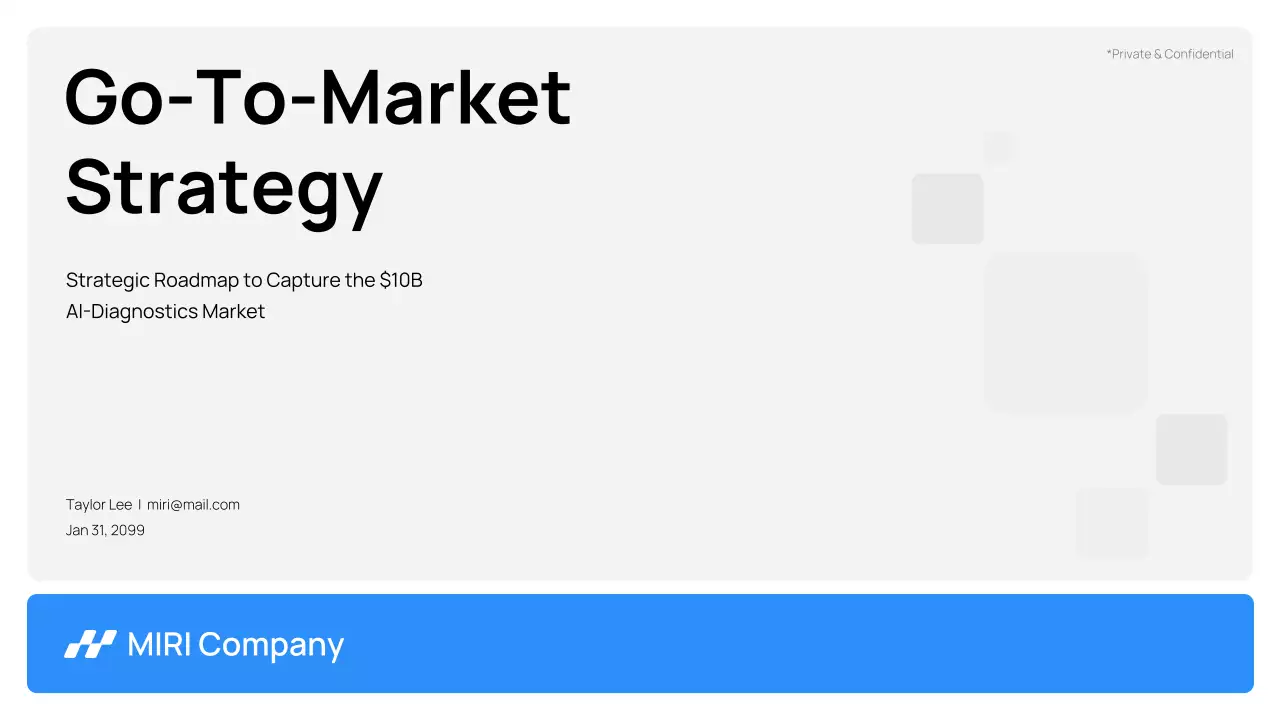 Presentasi Bisnis Modern Biru