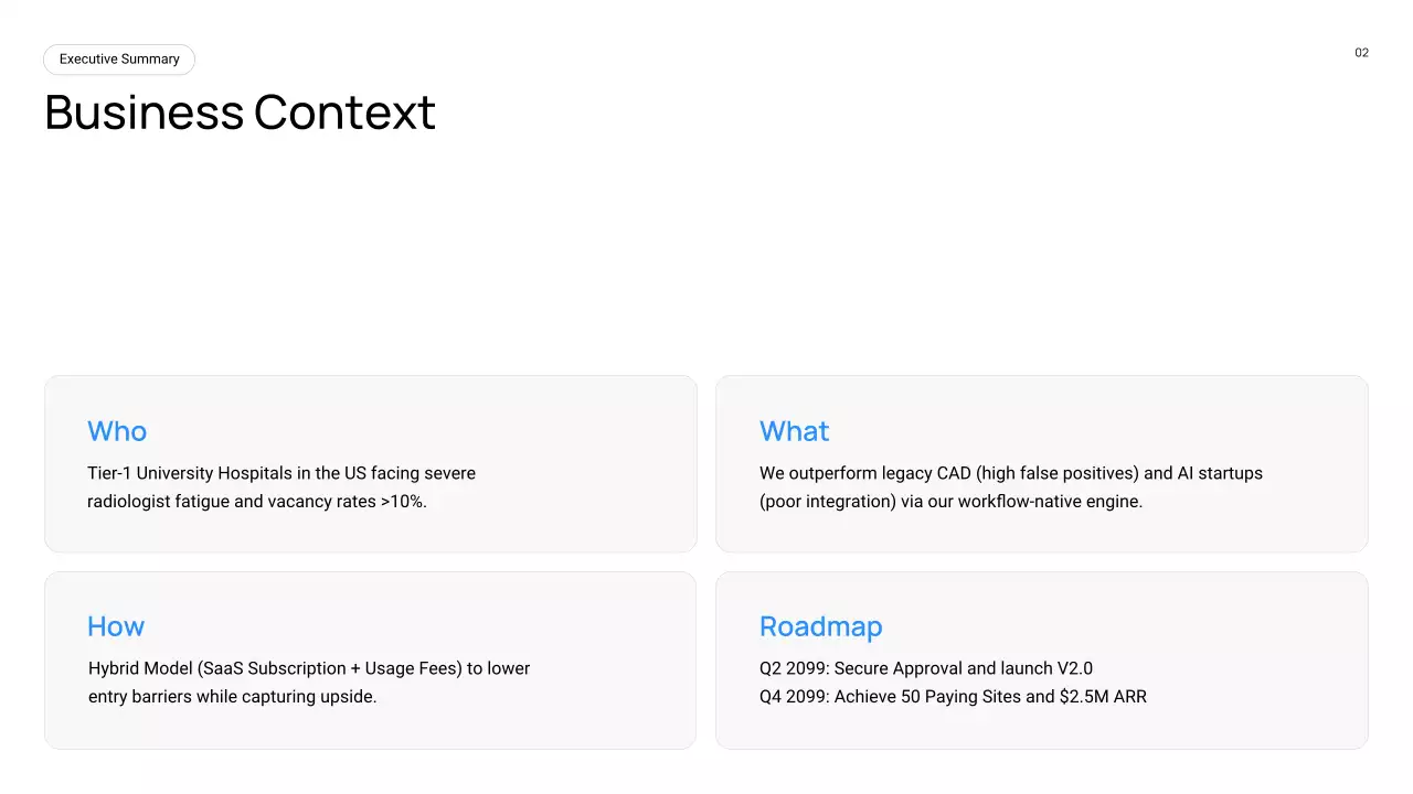 블루 모던 비즈니스 프레젠테이션