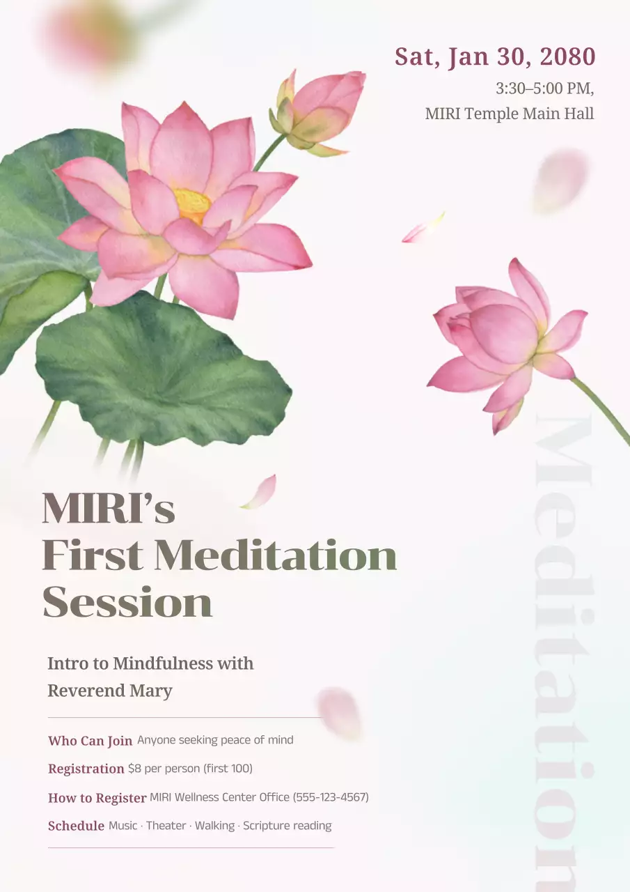 hướng dẫn thiền định màu hồng thanh lịch