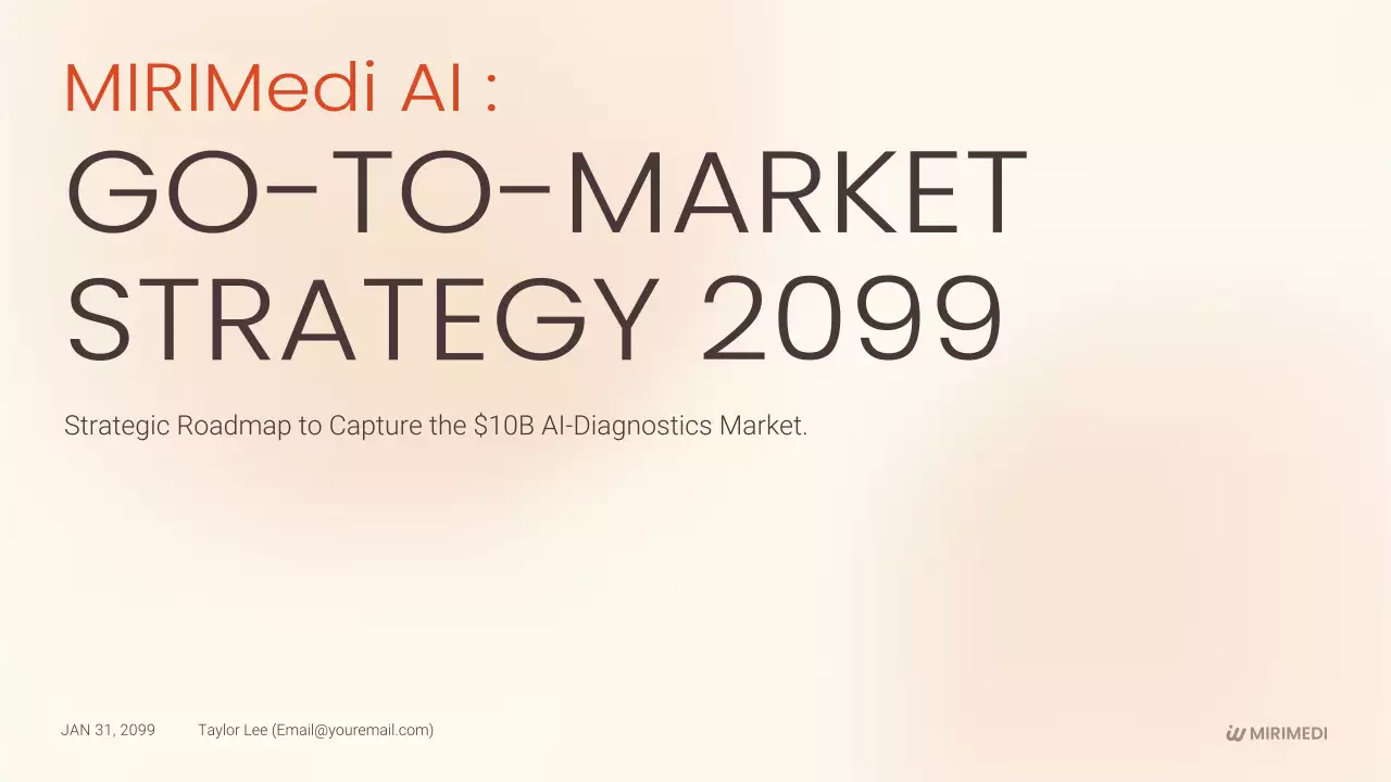 Beige Clean AI Diagnostics Business Presentation