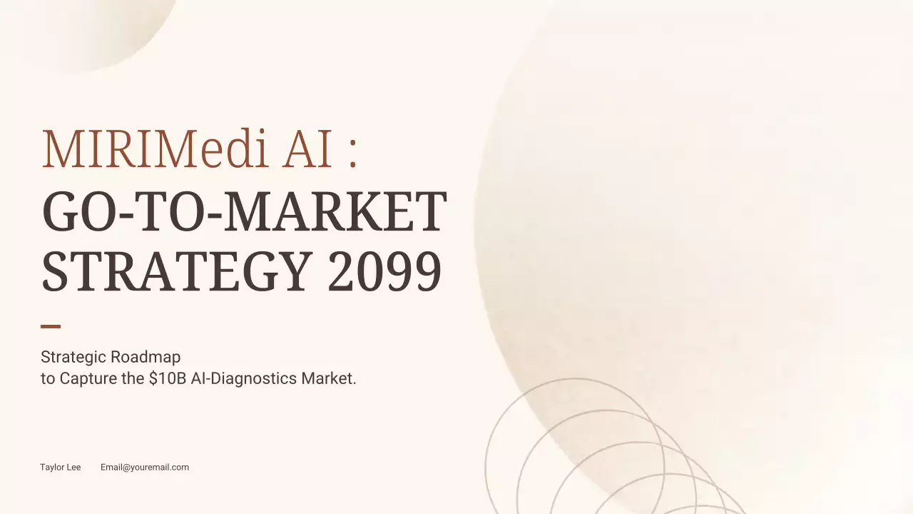 Beige Minimalist AI Diagnostics Business Plan Presentation