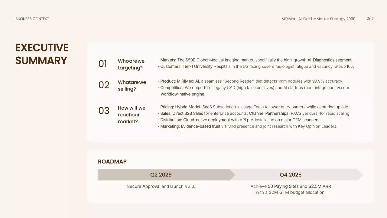 베이지색 모던 AI 비즈니스 프레젠테이션