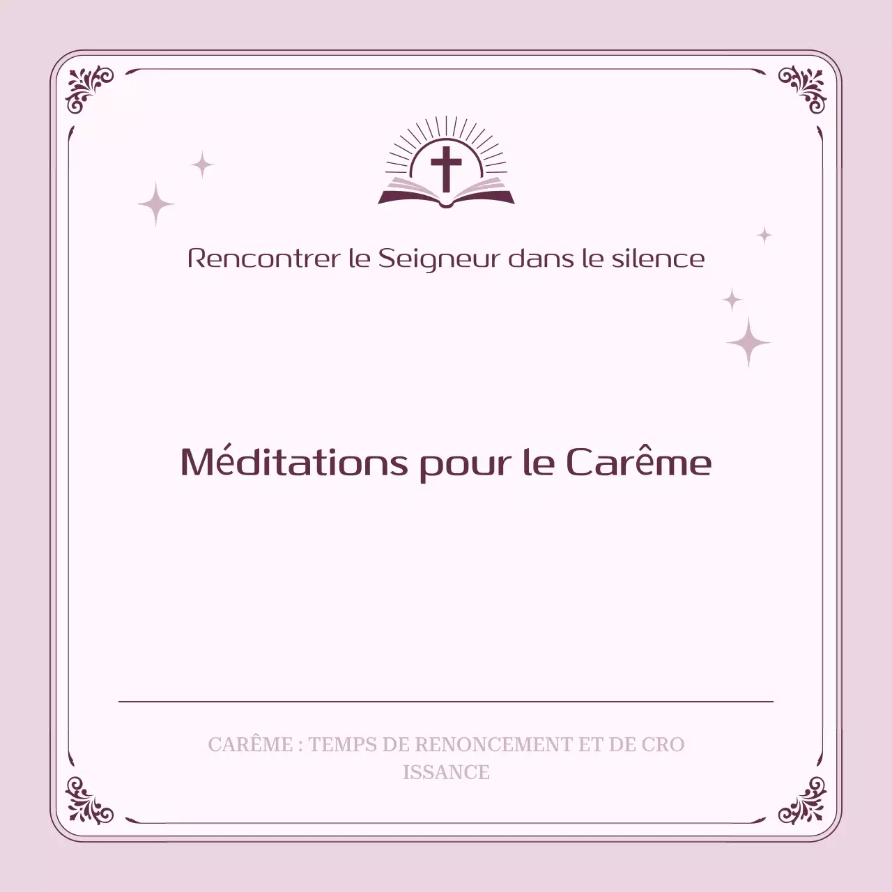 Guide pour la méditation de Carême par Yeonbora
