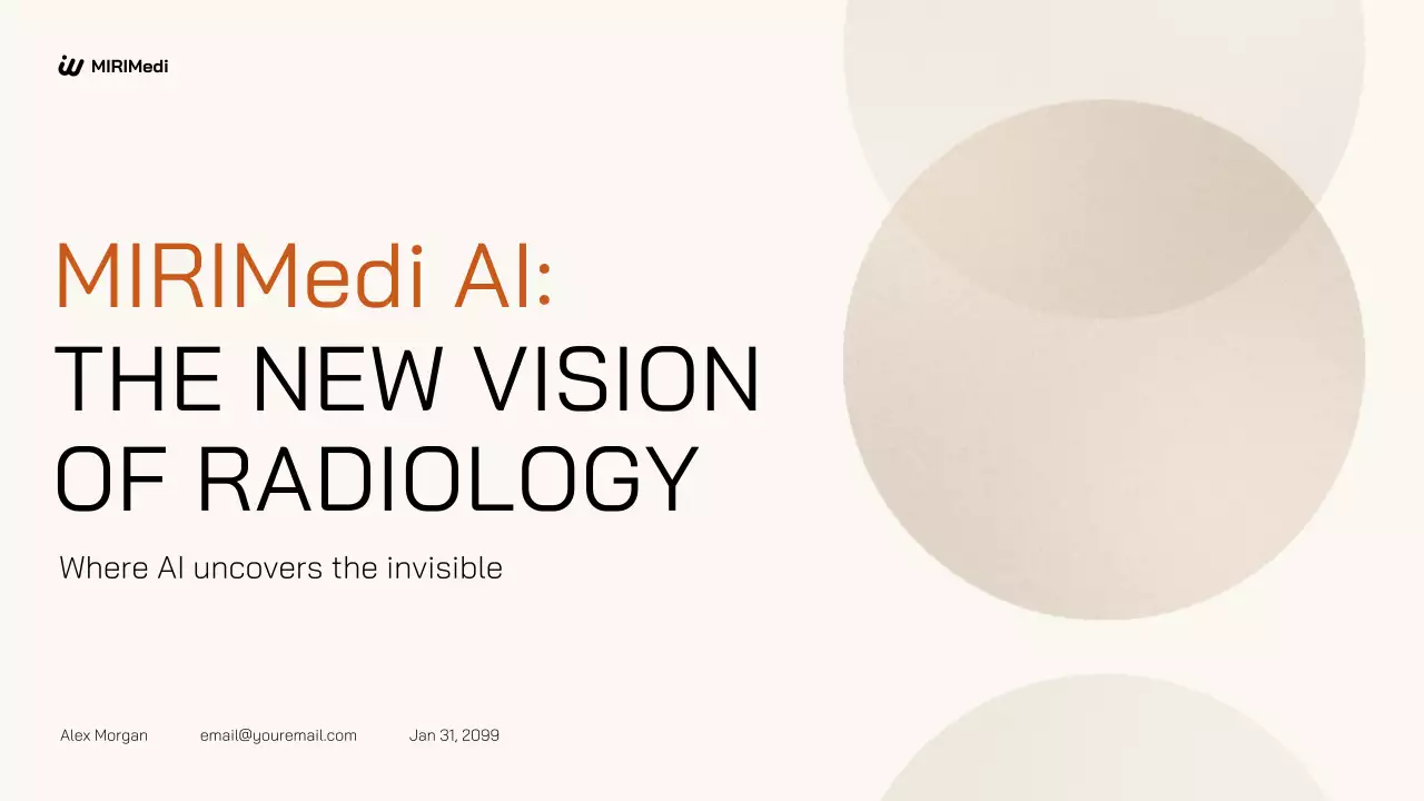 Beige Minimalist AI Technology Product Service Pitch