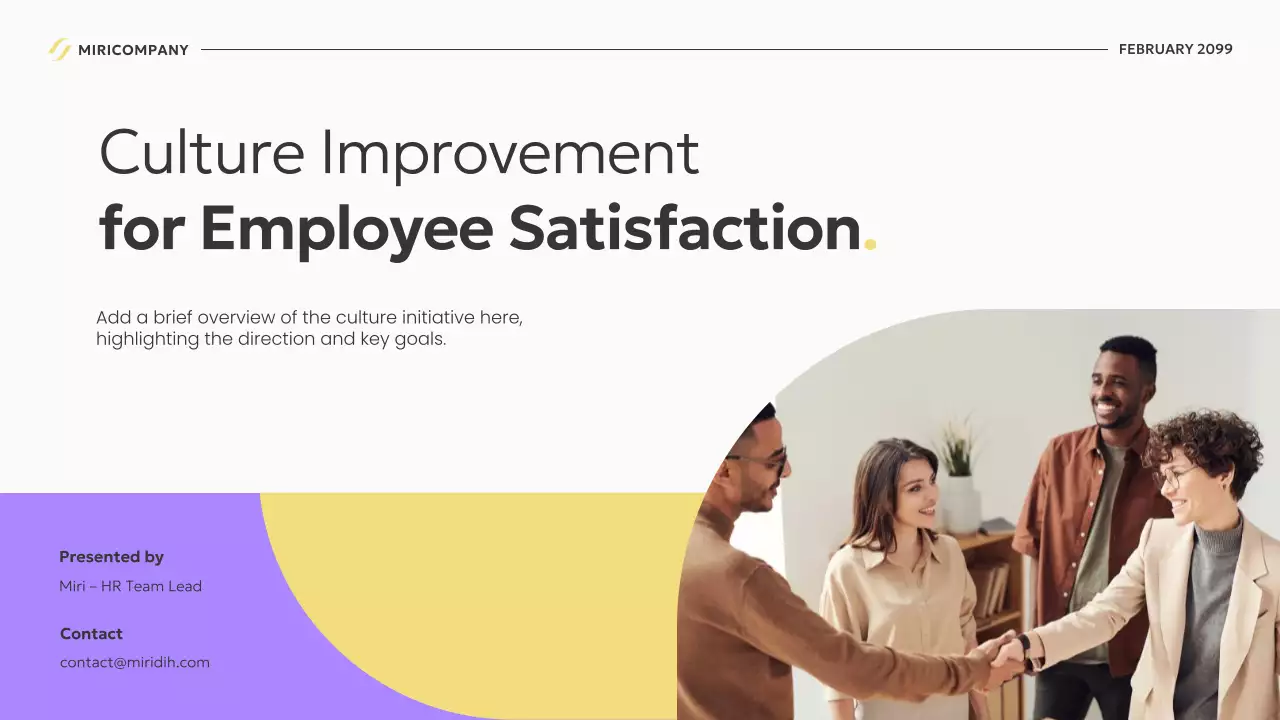 plano de negócios moderno amarelo