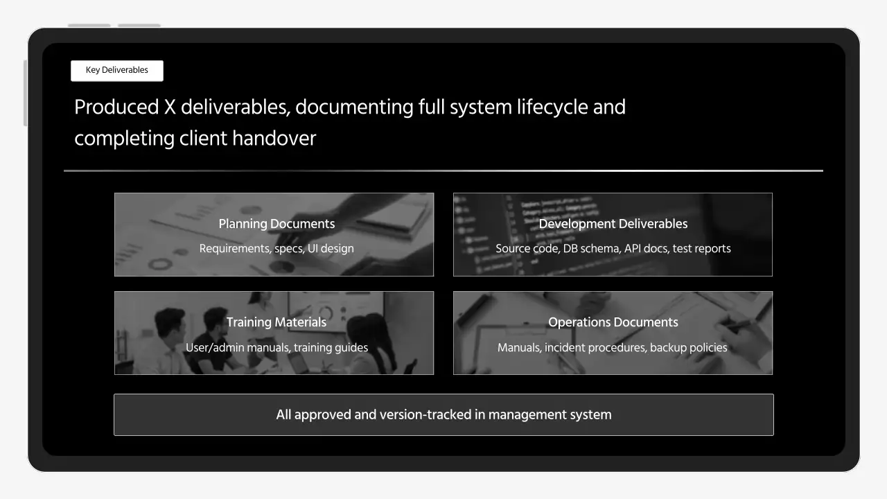 블랙 미니멀 비즈니스 보고서
