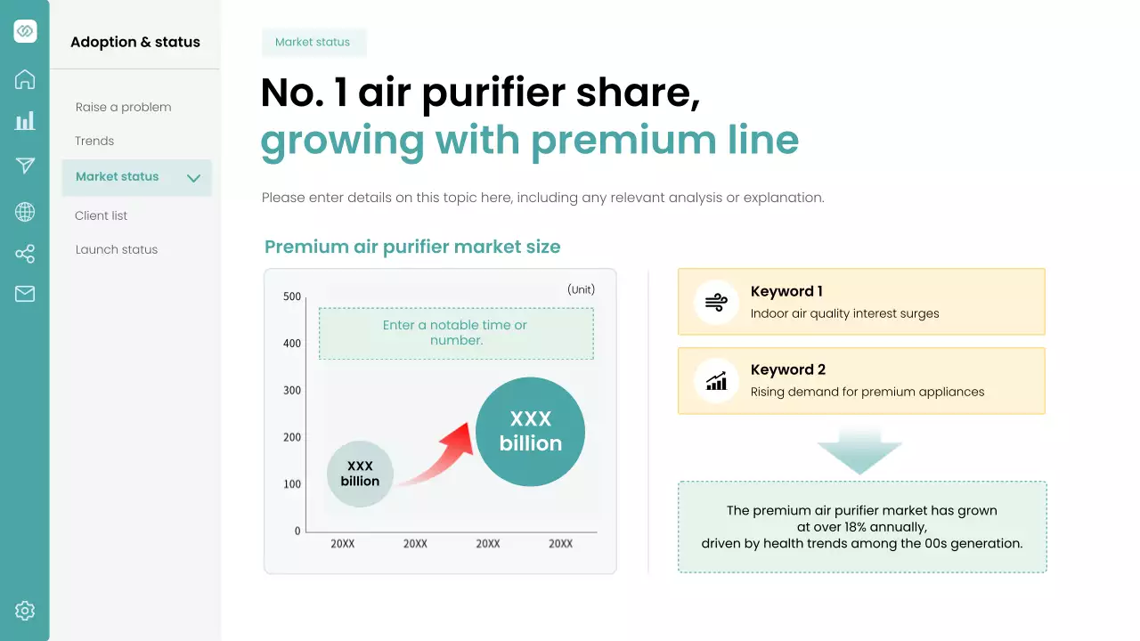 청록색 현대 마케팅 프레젠테이션