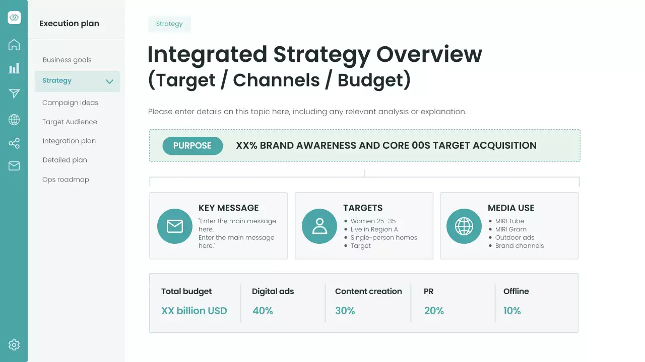 청록색 현대 마케팅 프레젠테이션