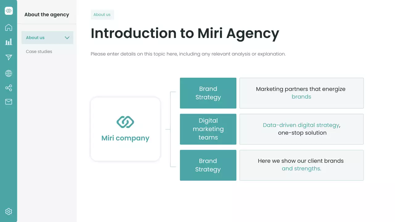 청록색 현대 마케팅 프레젠테이션
